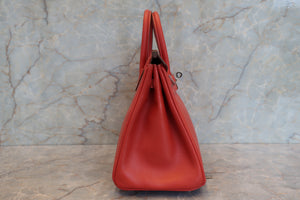 HERMES／エルメス バーキン25 タデラクト サンギーヌ □R刻印 ハンドバッグ 700090204