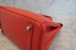 HERMES／エルメス バーキン25 タデラクト サンギーヌ □R刻印 ハンドバッグ 700090204