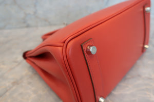 HERMES／エルメス バーキン25 タデラクト サンギーヌ □R刻印 ハンドバッグ 700090204
