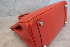 HERMES／エルメス バーキン25 タデラクト サンギーヌ □R刻印 ハンドバッグ 700090204