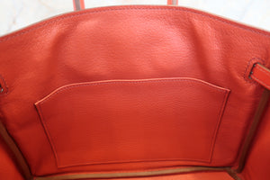 HERMES／エルメス バーキン25 タデラクト サンギーヌ □R刻印 ハンドバッグ 700090204