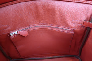 HERMES／エルメス バーキン25 タデラクト サンギーヌ □R刻印 ハンドバッグ 700090204