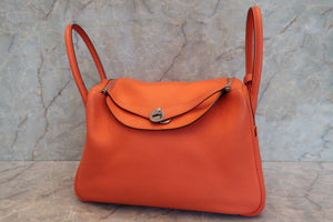 HERMES／エルメス リンディ34 トリヨンクレマンス オレンジポピー T刻印 ショルダーバッグ 700090196