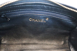 CHANEL CC mark fringe chain shoulder bag Lambskin Black/Gold hadware Shoulder bag 600050025