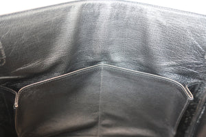 HERMES／エルメス ケリー28 ボックスカーフ ブラック 〇F刻印 ハンドバッグ 700080112