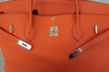 Load image into Gallery viewer, HERMES BIRKIN 45 Togo leather Orange □F Engraving Hand bag 600080128
