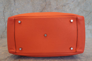HERMES／エルメス リンディ34 トリヨンクレマンス オレンジポピー T刻印 ショルダーバッグ 700090196