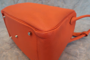 HERMES／エルメス リンディ34 トリヨンクレマンス オレンジポピー T刻印 ショルダーバッグ 700090196