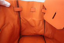 将图片加载到图库查看器，HERMES BIRKIN 45 Togo leather Orange □F刻印 Hand bag 600080128
