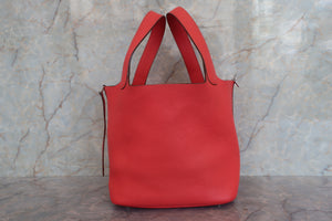 HERMES／エルメス ピコタンロックＭＭ トリヨンクレマンス ローズジャイプール □R刻印 ハンドバッグ 700080181
