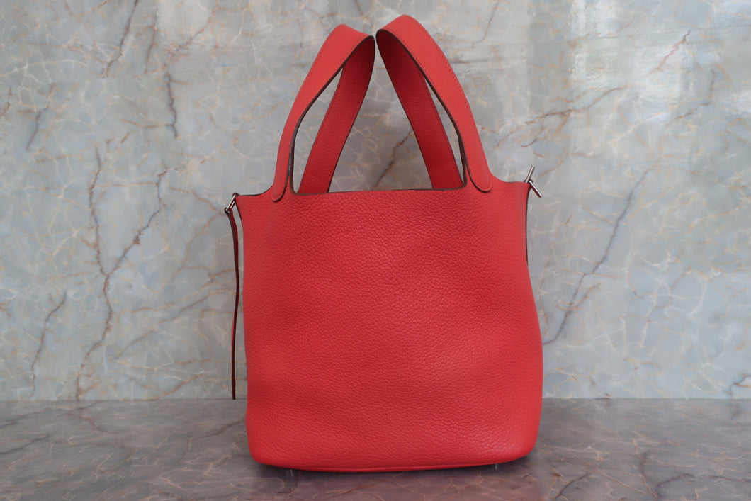 HERMES／エルメス ピコタンロックＭＭ トリヨンクレマンス ローズジャイプール □R刻印 ハンドバッグ 700080181