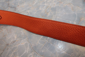 HERMES／エルメス リンディ34 トリヨンクレマンス オレンジポピー T刻印 ショルダーバッグ 700090196
