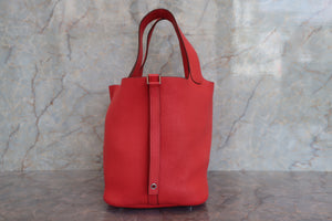 HERMES／エルメス ピコタンロックＭＭ トリヨンクレマンス ローズジャイプール □R刻印 ハンドバッグ 700080181