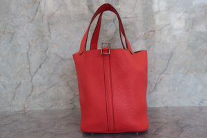 HERMES／エルメス ピコタンロックＭＭ トリヨンクレマンス ローズジャイプール □R刻印 ハンドバッグ 700080181