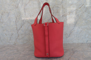 HERMES／エルメス ピコタンロックＭＭ トリヨンクレマンス ブーゲンビリア □N刻印 ハンドバッグ 700040216