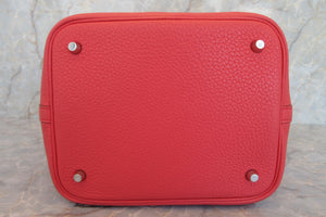HERMES／エルメス ピコタンロックＭＭ トリヨンクレマンス ブーゲンビリア □N刻印 ハンドバッグ 700040216