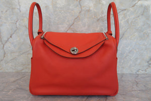 HERMES／エルメス リンディ30 ヴォースイフト カプシーヌ T刻印 ショルダーバッグ 700020033