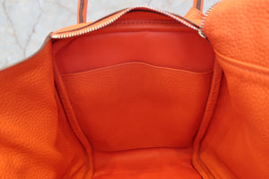 HERMES／エルメス リンディ34 トリヨンクレマンス オレンジポピー T刻印 ショルダーバッグ 700090196