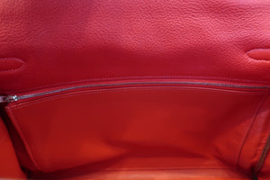 HERMES KELLY 35 Clemence leather Rouge garance □I刻印 Shoulder bag 600090236