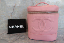 Load image into Gallery viewer, CHANEL CC mark vanity Caviar skin Pink/Gold hadware Vanity 600040120
