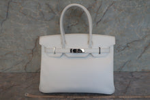 将图片加载到图库查看器，HERMES BIRKIN 30 Epsom leather White □H刻印 Hand bag 600080158
