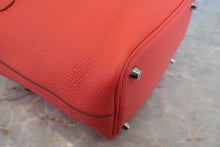 将图片加载到图库查看器，HERMES PICOTIN LOCK PM Clemence leather Rouge pivoine □R刻印 Hand bag 800040023

