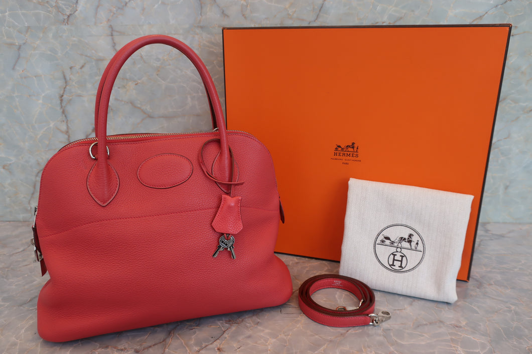 HERMES／エルメス ボリード31 トリヨンクレマンス ブーゲンビリア □N刻印 ショルダーバッグ 700090241
