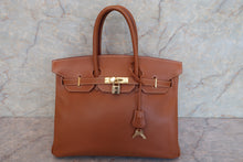 将图片加载到图库查看器，HERMES BIRKIN 35 Graine Couchevel leather Gold 〇Z刻印 Hand bag 600080174
