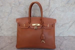 HERMES BIRKIN 35 Graine Couchevel leather Gold 〇Z刻印 Hand bag 600080174