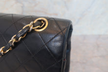 Load image into Gallery viewer, CHANEL Matelasse double flap double chain shoulder bag LambskinBlack/Gold hadware Shoulder bag 700120091
