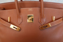 Load image into Gallery viewer, HERMES BIRKIN 35 Graine Couchevel leather Gold 〇Z Engraving Hand bag 600080174
