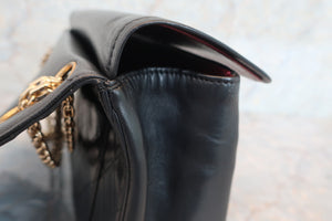 CHANEL Matelasse double flap double chain shoulder bag Lambskin Black/Gold hadware Shoulder bag 600060007