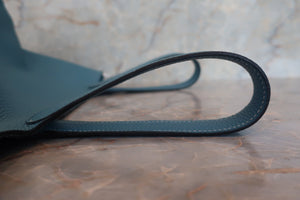 HERMES／エルメス ピコタンロックＭＭ トリヨンクレマンス ブルージーン W刻印 ハンドバッグ 700080176
