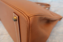 画像をギャラリービューアに読み込む, HERMES／エルメス バーキン40 クシュベル ゴールド □B刻印 ハンドバッグ 800010061
