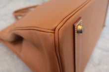 画像をギャラリービューアに読み込む, HERMES／エルメス バーキン40 クシュベル ゴールド □B刻印 ハンドバッグ 800010061
