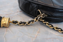 Load image into Gallery viewer, CHANEL Matelasse fringe chain shoulder bag Lambskin Black/Gold hadware Shoulder bag 600070084
