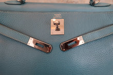 画像をギャラリービューアに読み込む, HERMES／エルメス ケリー32 トリヨンクレマンス ブルージーン □H刻印 ショルダーバッグ 800030032
