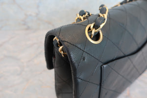 CHANEL/シャネル マトラッセＷフラップチェーンショルダーバッグ ラムスキン ブラック/ゴールド金具 ショルダーバッグ 700070133