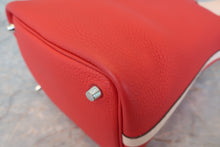 将图片加载到图库查看器，HERMES PICOTIN LOCK TOUCH PM Clemence leather/Swift leather Rouge tomate/Rose eglantine X刻印 Hand bag 800070089
