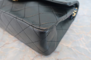 CHANEL/シャネル マトラッセＷフラップチェーンショルダーバッグ ラムスキン ブラック/ゴールド金具 ショルダーバッグ 700070133