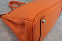 画像をギャラリービューアに読み込む, HERMES／エルメス バーキン35 ヴォースイフト オレンジ □L刻印 ハンドバッグ 800040181
