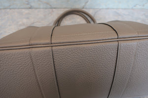 HERMES／エルメス ガーデンパーティPM カントリー グリスアスファルト C刻印 トートバッグ 700090230