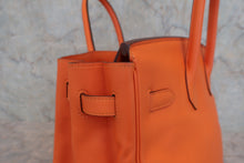 画像をギャラリービューアに読み込む, HERMES／エルメス バーキン35 ヴォースイフト オレンジ □L刻印 ハンドバッグ 800040181
