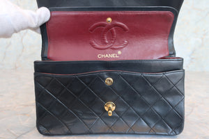 CHANEL/シャネル マトラッセＷフラップチェーンショルダーバッグ ラムスキン ブラック/ゴールド金具 ショルダーバッグ 700070133