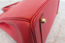 Load image into Gallery viewer, HERMES HAUT A COURROIRE 32 Graine Couchevel leather Rouge vif □D Engraving Hand bag 700020142
