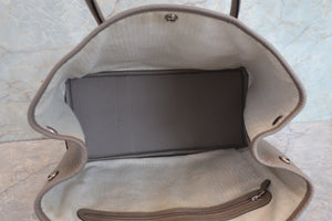HERMES／エルメス ガーデンパーティPM カントリー グリスアスファルト C刻印 トートバッグ 700090230