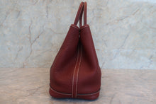 画像をギャラリービューアに読み込む, HERMES／エルメス ガーデンパーティTPM ネゴンダ ルージュアッシュ □O刻印 トートバッグ 800010086
