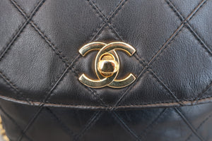 CHANEL/シャネル ビコローレウエストバッグ ラムスキン ブラック/ゴールド金具 ウエストバッグ 600070080