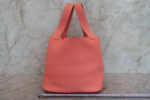 HERMES／エルメス ピコタンロックＭＭ トリヨンクレマンス クレヴェット □Q刻印 ハンドバッグ 700090199