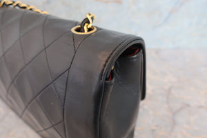 CHANEL/シャネル ダイアナマトラッセチェーンショルダーバッグ ラムスキン ブラック/ゴールド金具 ショルダーバッグ 700070093